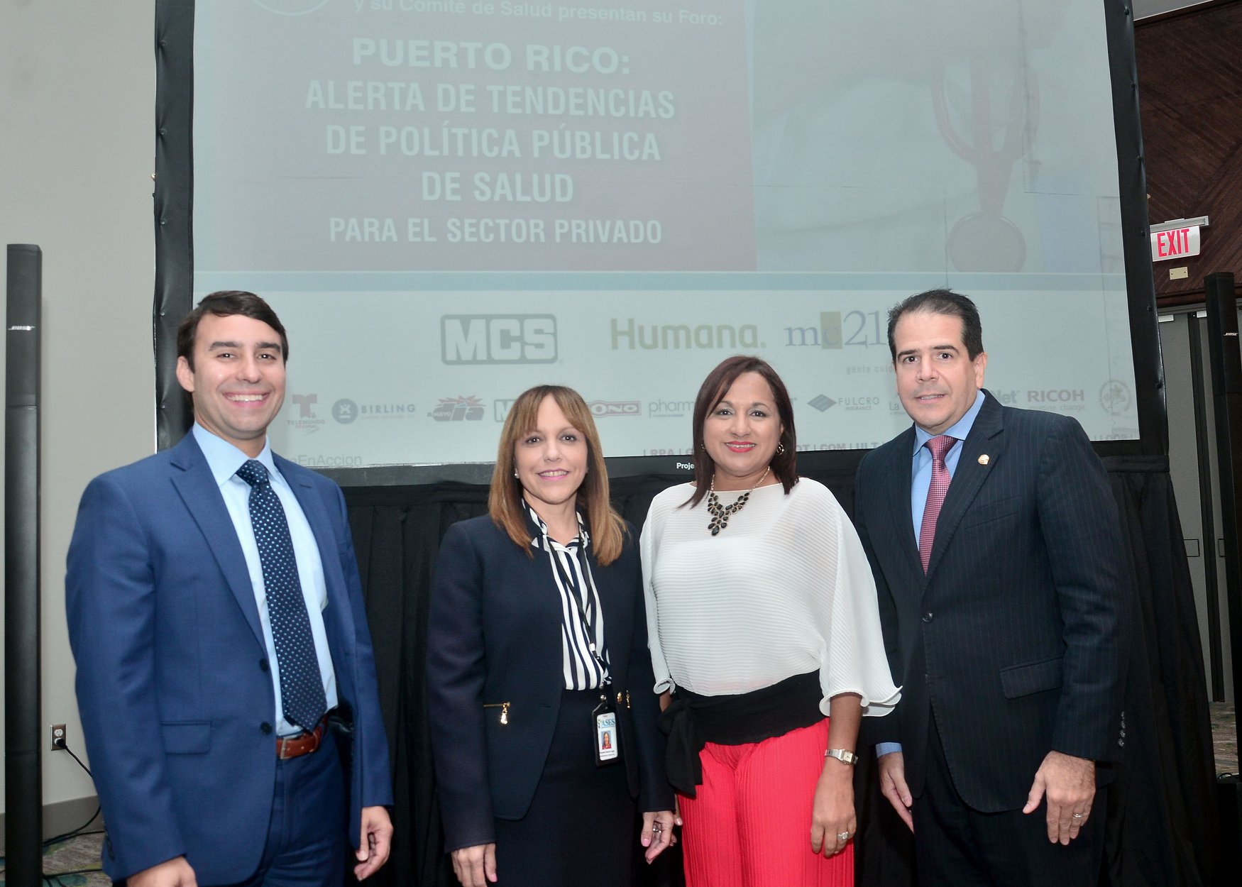 Nayda Rivera, Executive Director of ASES, Yolanda García-Lugo, and Alejandro Drevón, General Manager of Abbvie.Abarcan Nayda Rivera was selected to lead the panel on “Puerto Rico: Public Health Policy Trends Alerts for the Private Sector” at the 2019 Puerto Rico Health Forum
